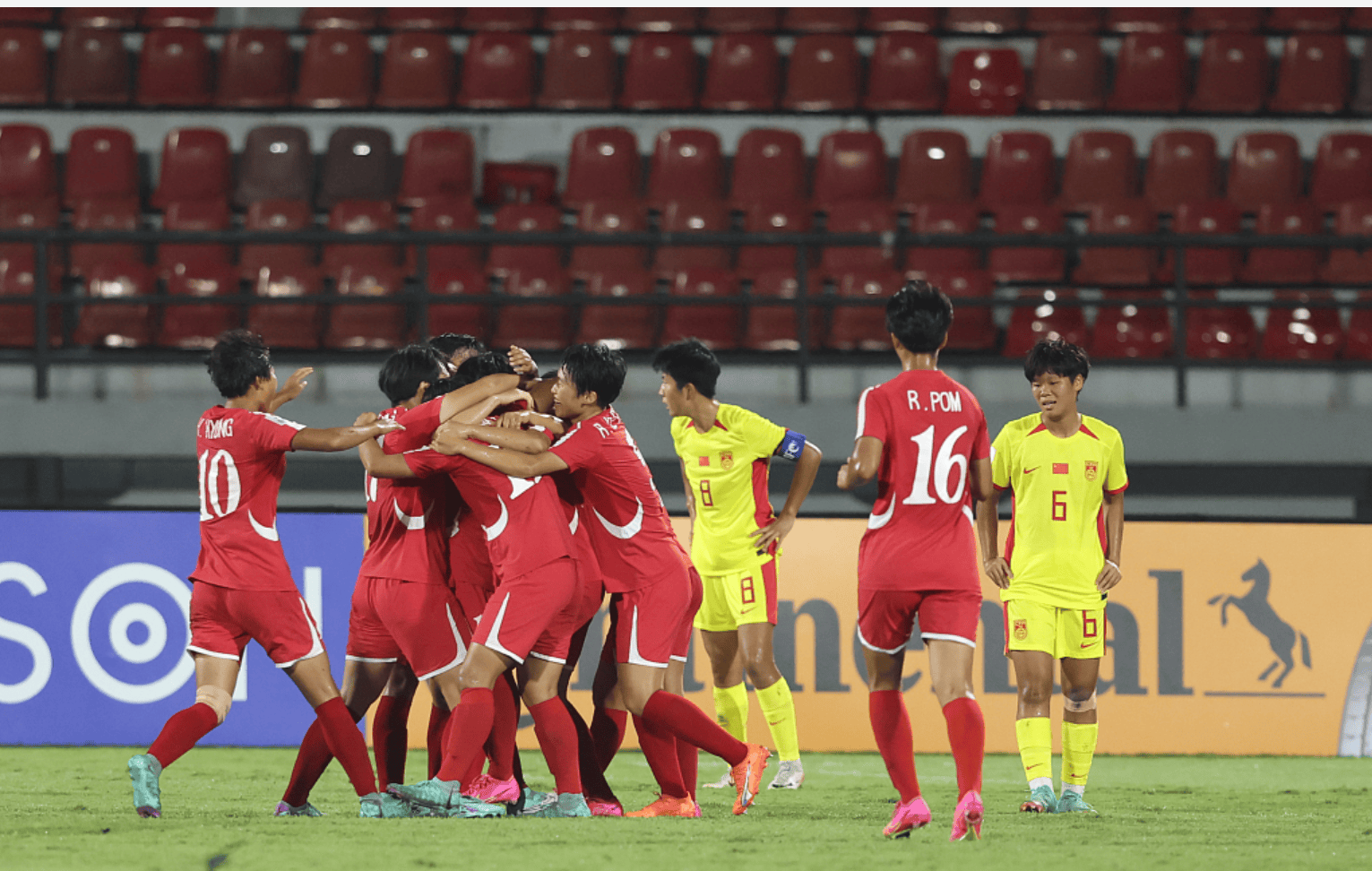 U-17女足亚洲杯：中国0-1朝鲜，将与韩国争最后的世界杯资格